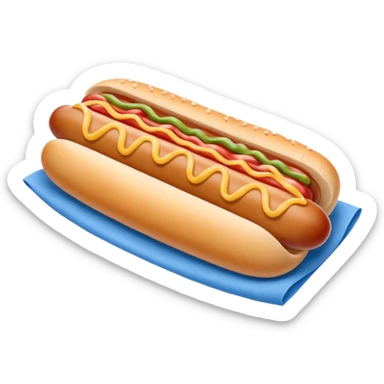 hotdog with napkin blue (#00A3E0) and red (#F9423A) sticker
