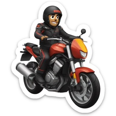 Rauw Alejandro en moto sticker