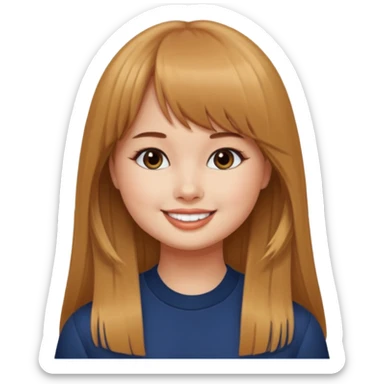 Debby Ryan (long hair with straight bangs) sticker