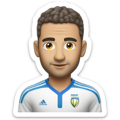 Zinedine Zidan caresse la coupe du monde sticker