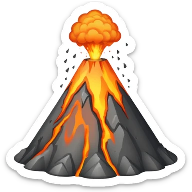 neutral Volcano sticker
