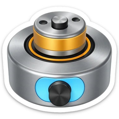 volume knob straight on sticker