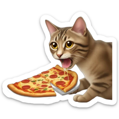 cat-eating-pizza sticker