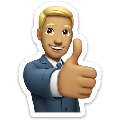 Thumbs up sticker