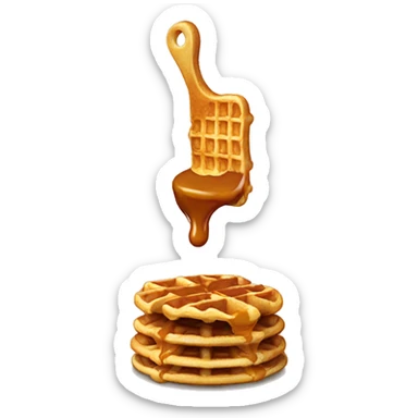 Caramel waffles  sticker