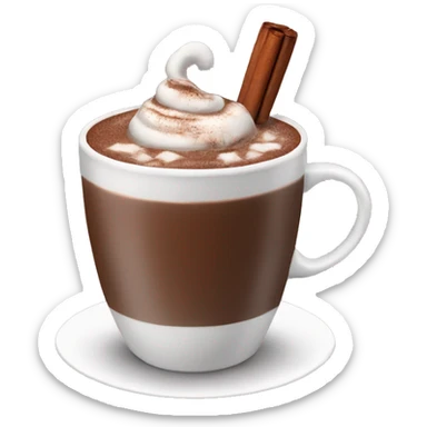 hot chocolate sticker
