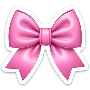 Pink pretty bow sticker