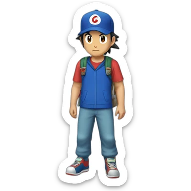 ash ketchum sticker