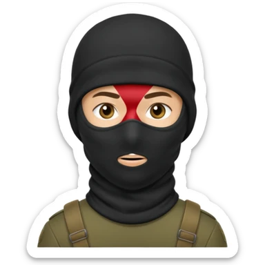 russian soldier with balaclava sticker