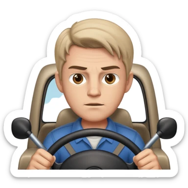 leon conduciendo sticker