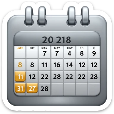 I want to generate a 3d image icon for a calendar sticker