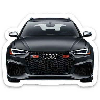 black audi rs6 sticker