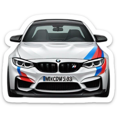 Logo bmw m performance  sticker