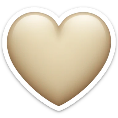 cuore beige sticker
