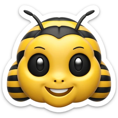 Animals: Bumblebee in 3D Emoji sticker