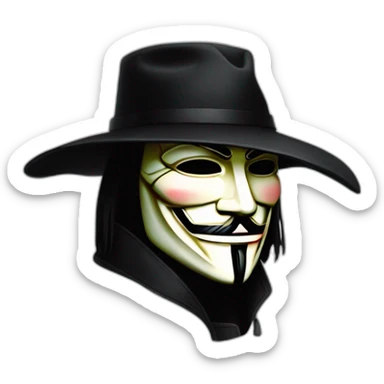 V for vendetta sticker