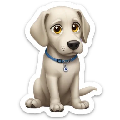 dog with crocs sticker