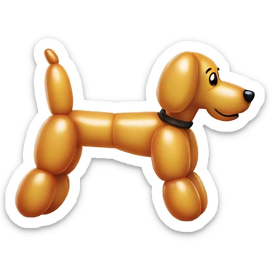 Balloon dog sticker