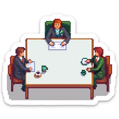 business meeting sticker