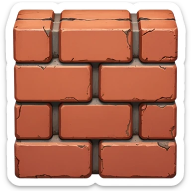one brick emoji sticker