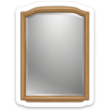 Miroir sans personne dedans sticker