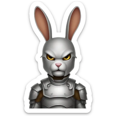 yugy bunny versus Throne Watcher and Defender sticker