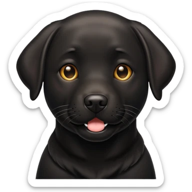 Labrador  negro sticker