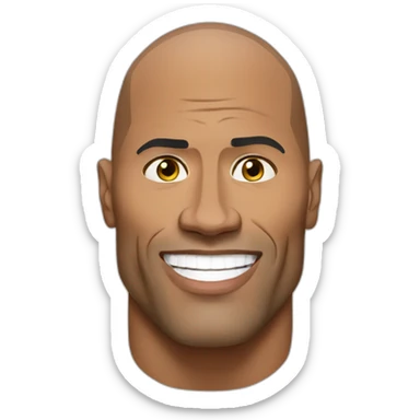 The rock dwayne johnson sticker