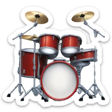 Simmons electric drum kit 80s sticker