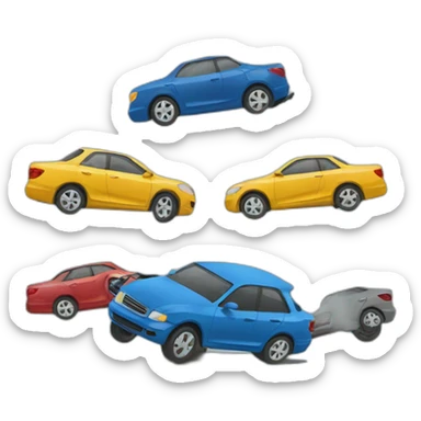 car accident sticker