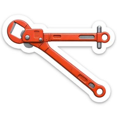 pipe wrench sticker