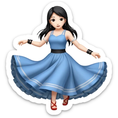 Final fantasy 7 Tifa dance  sticker