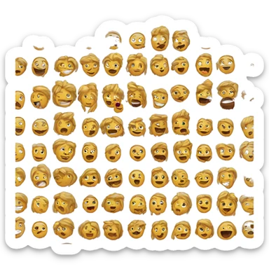 Emoji choqué sticker