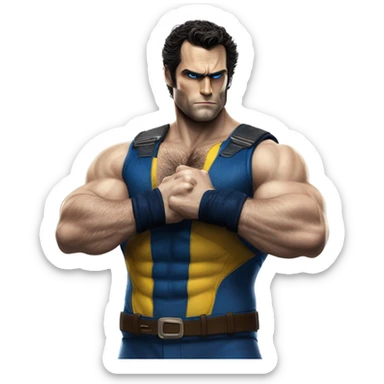 Henry Cavill as Wolverine  sticker