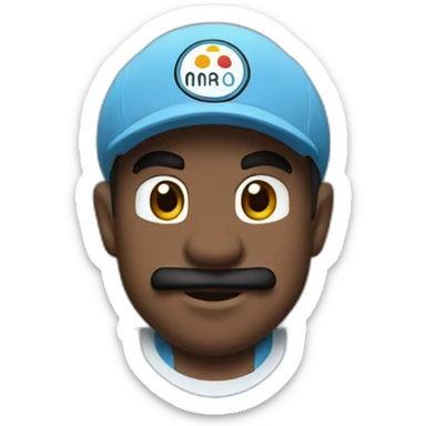 mario bros in manchester city jersey sticker