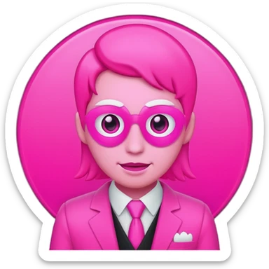 make a discord emoji role that is bright hot pink, almost neon for someone who host events sticker
