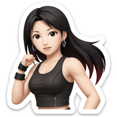Final fantasy 7 Tifa dance  sticker