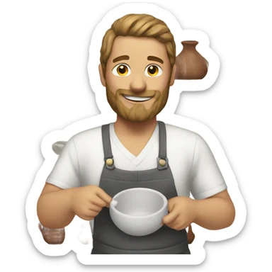 Doing ceramics  sticker