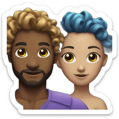 taurus and aquarius sticker