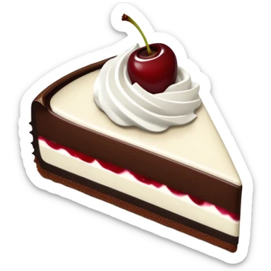 Black Forest cheesecake slice  sticker