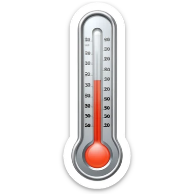 digital thermometer sticker