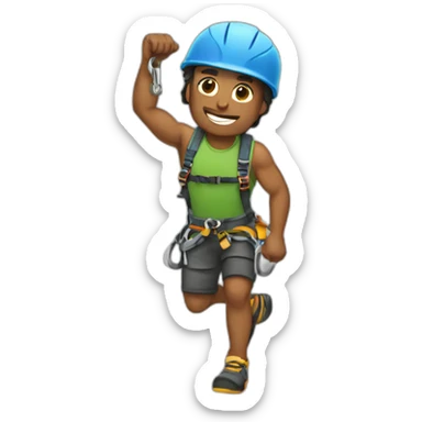 rock climber sticker