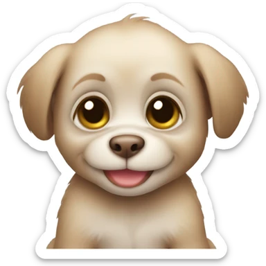 puppy monkey baby sticker