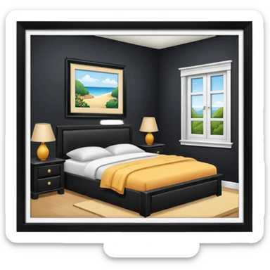 entering in bedroom sticker