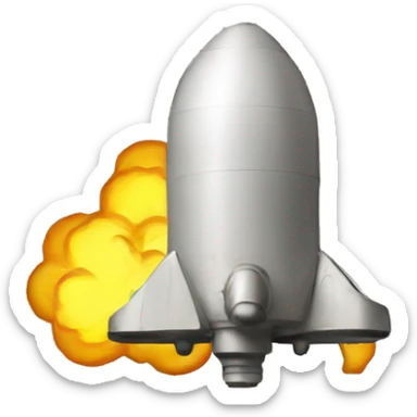 Create a nuke emoji in the style of the "Twemojis" sticker