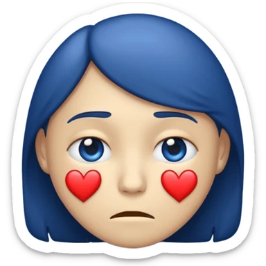 emoji expressing heavy heart and sadness sticker