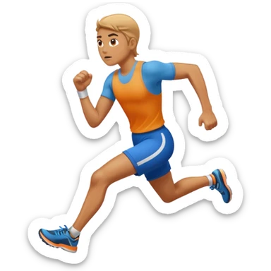 A person running for 30 minutes sticker