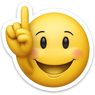 Smiley face with middle finger  sticker