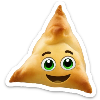 Samosa in space sticker