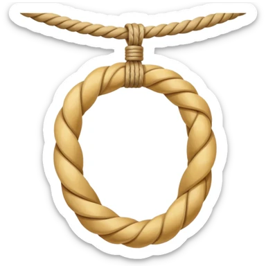 rope tied to the ceiling sticker